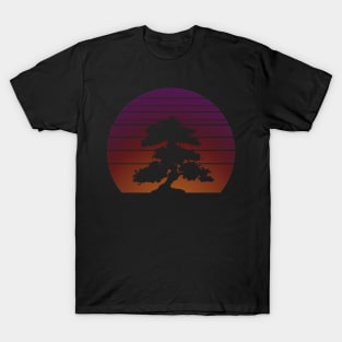 Synth Bonsai Sunset T-Shirt